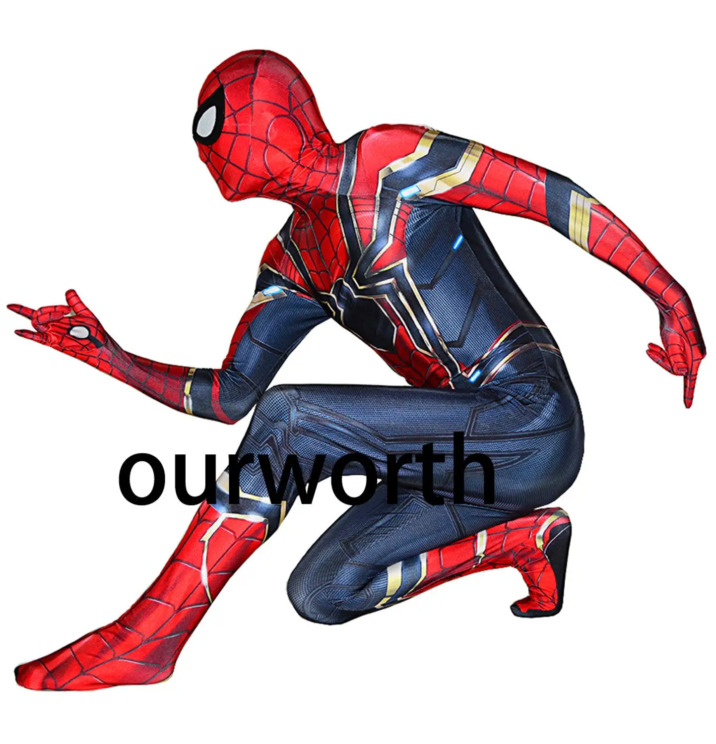 Iron Spiderman Costume Spandex 3D Print fullbody Tight spider-man cosplay Costume in stock
Iron Spiderman Costume Spandex 3D Print fullbody Tight spider-man cosplay Costume in stock