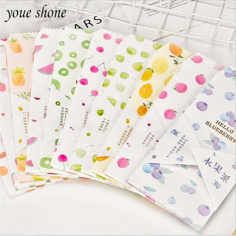 5PCS/LOTS Envelope Fruit Pie Fresh And Elegant Lovely Diverse Shapes Random Delivery Wholesale OfferFor girl YOUE SHONE
5PCS/LOTS Envelope Fruit Pie Fresh And Elegant Lovely Diverse Shapes Random Delivery Wholesale OfferFor girl YOUE SHONE