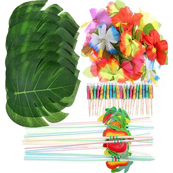 148 Pcs/Set Tropical Hawaiian Palm Leaf Flower Straw Luau Theme Table Decor Wedding Jungle Beach Theme Birthday Party Decoration
148 Pcs/Set Tropical Hawaiian Palm Leaf Flower Straw Luau Theme Table Decor Wedding Jungle Beach Theme Birthday Party Decoration