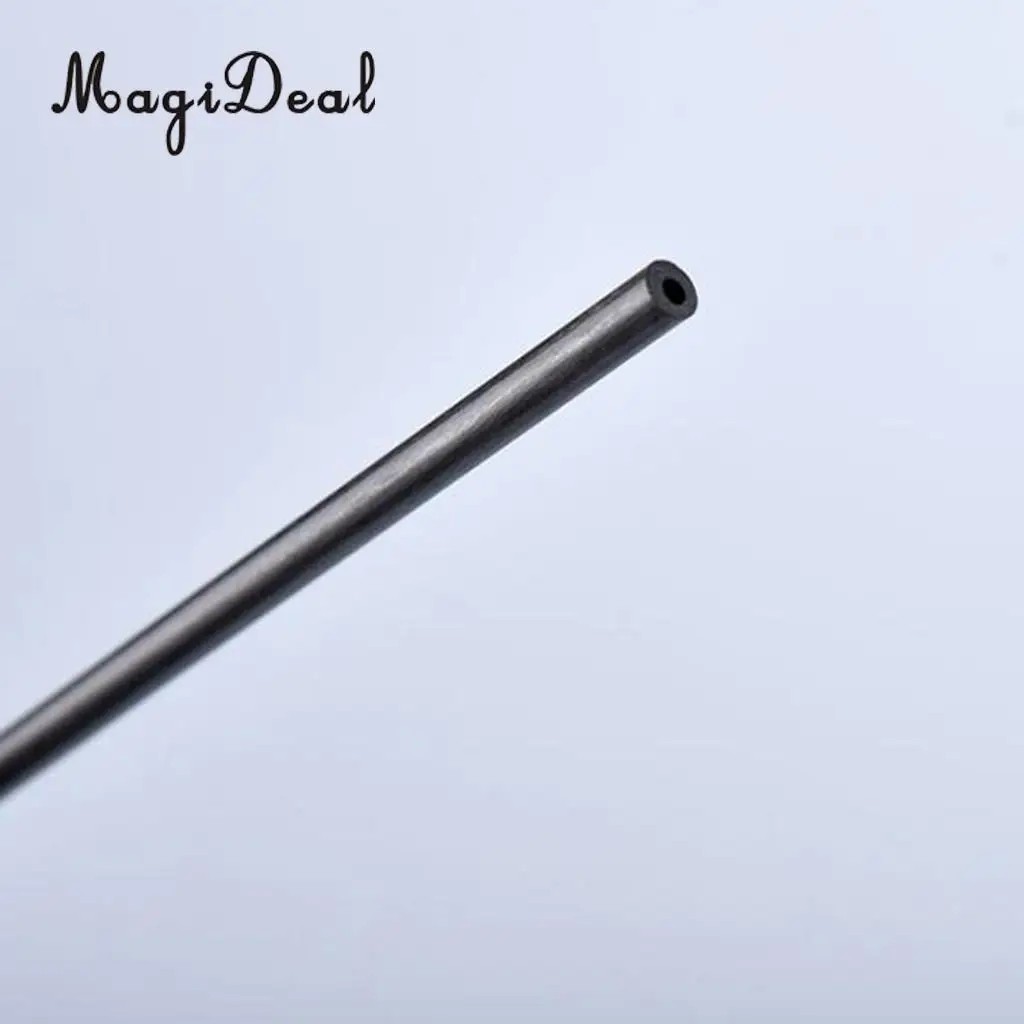 5Pcs/Pack Black Carbon Fiber Tube Rods Glossy Surface Sand Table Making Accessory for RC Airplane Lights Rack Sports Equipment