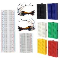 Breadboard Kit 170 400 830 Tie Points Solderless Breadboard Self-adhesive PCB Test Board +130 Jumper Wire Line for Arduino