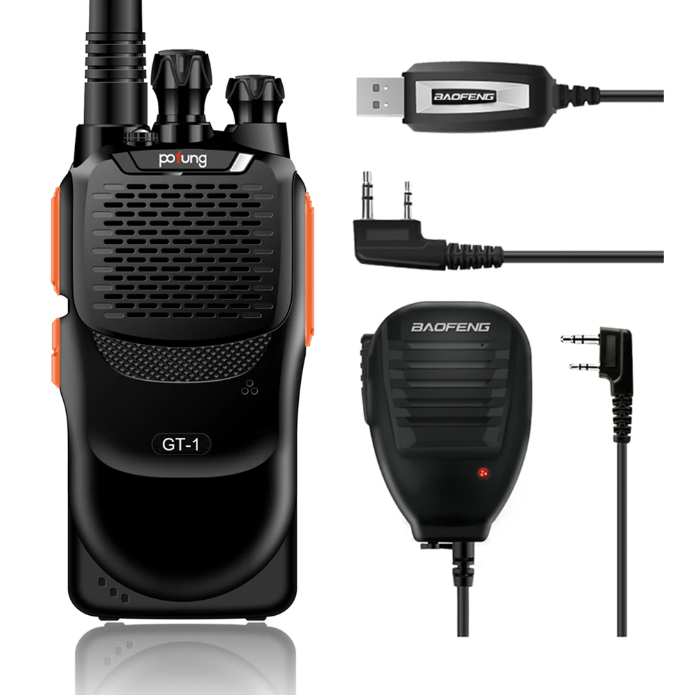 Baofeng GT-1 UHF 2M 400-470MHz FM Two-way Ham Hand-held Radio Transceiver Better Than BF-888s + Programming Cable + Microphone
Baofeng GT-1 UHF 2M 400-470MHz FM Two-way Ham Hand-held Radio Transceiver Better Than BF-888s + Programming Cable + Microphone