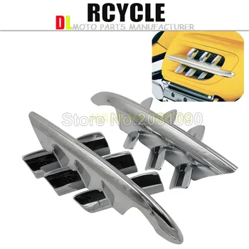 Chrome Shark Gills Fairing Accents For Honda Goldwing GL1800 2001-2010 07 08 09
Chrome Shark Gills Fairing Accents For Honda Goldwing GL1800 2001-2010 07 08 09