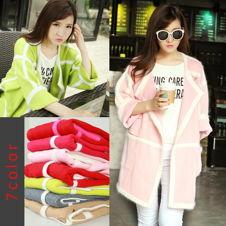 The new spring and summer 2016 knitted mink cashmere sweater women's fashion casual all-match long coat knit cardigan 6 color
The new spring and summer 2016 knitted mink cashmere sweater women's fashion casual all-match long coat knit cardigan 6 color