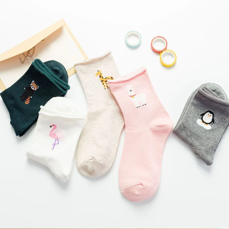 Cute Creative Flamingo Giraffe Penguin Raccoon Animal Harajuku Cotton Women Socks Lovely Funny Cartoon Socks Kawaii Fashion Gift
Cute Creative Flamingo Giraffe Penguin Raccoon Animal Harajuku Cotton Women Socks Lovely Funny Cartoon Socks Kawaii Fashion Gift