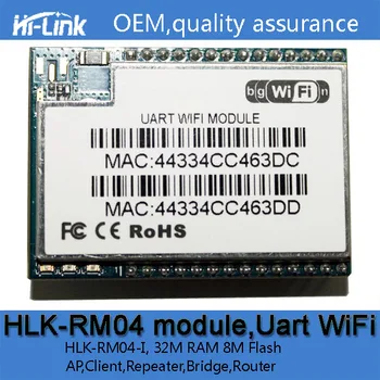 Free shipping HLK-RM04 RS232 Serial to WIFI Embedded WiFi Module with internal antenna 32M RAM 8M Flash
Free shipping HLK-RM04 RS232 Serial to WIFI Embedded WiFi Module with internal antenna 32M RAM 8M Flash