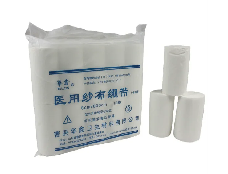 20pcs 2pack Huaxin medical gauze bandage gauze 8cm* 600cm roll 8 6 meters first aid supplies Health Care Dressings phamacy
20pcs 2pack Huaxin medical gauze bandage gauze 8cm* 600cm roll 8 6 meters first aid supplies Health Care Dressings phamacy