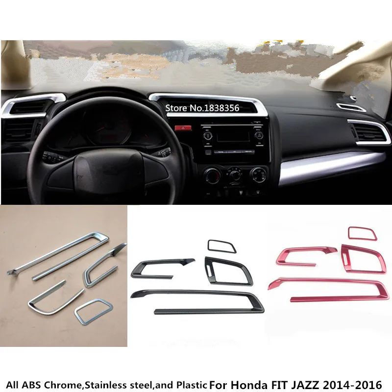 For Honda FIT JAZZ 2014 2015 2016 car styling instrument glove trim ABS chrome left+right upside Air conditioning Outlet Vent
For Honda FIT JAZZ 2014 2015 2016 car styling instrument glove trim ABS chrome left+right upside Air conditioning Outlet Vent