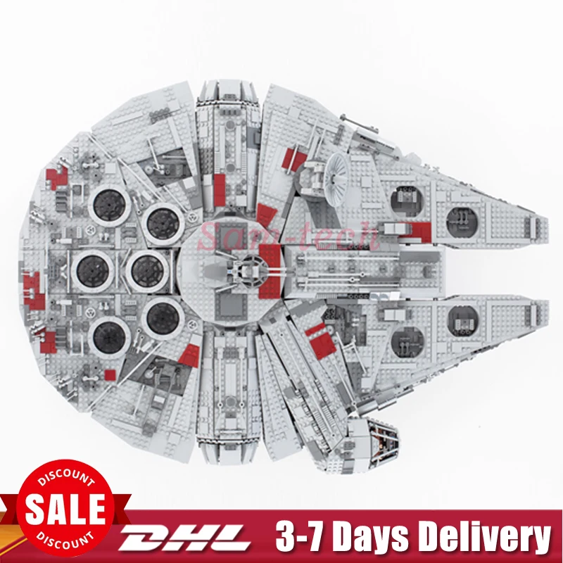 

IN STOCK Star LEPIN 05033 5265Pcs Ultimate Wars Collector's Millennium Falcon Model Building Blocks Bricks Toy Legoings 10179