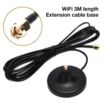 Antenna Extension Cable 3M length RP-SMA Male to Female WiFi Magnetic Base for Router Wireless Network Card of Pure Copper
Antenna Extension Cable 3M length RP-SMA Male to Female WiFi Magnetic Base for Router Wireless Network Card of Pure Copper