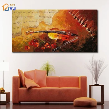 Textured Hand painted Music Picture Modern Abstract Oil Painting on Canvas Wall Art for Home Decor No Frame by JYJ ART SL110
Textured Hand painted Music Picture Modern Abstract Oil Painting on Canvas Wall Art for Home Decor No Frame by JYJ ART SL110