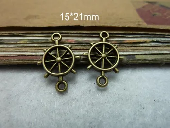 Free Shipping - 150 PCS Alloy Anchor Connectors 15*21mm Antique Bronze Tone,Boat rudder With 2 Loop,Jewelry Accessories
Free Shipping - 150 PCS Alloy Anchor Connectors 15*21mm Antique Bronze Tone,Boat rudder With 2 Loop,Jewelry Accessories