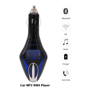 Wireless Bluetooth Hands-free Car Kit FM Transmitter MP3 Player Charger 3.5mm Audio Mic Port TF Card Slot Adapter+Remote Control
Wireless Bluetooth Hands-free Car Kit FM Transmitter MP3 Player Charger 3.5mm Audio Mic Port TF Card Slot Adapter+Remote Control