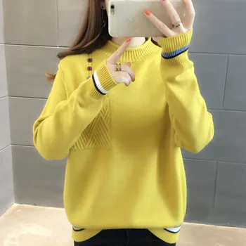 PEONFLY New Fashion Button Turtleneck Sweater Women Autumn Solid Knitted Pullover Women Loose Soft Jumper Sweater Female Tops
PEONFLY New Fashion Button Turtleneck Sweater Women Autumn Solid Knitted Pullover Women Loose Soft Jumper Sweater Female Tops