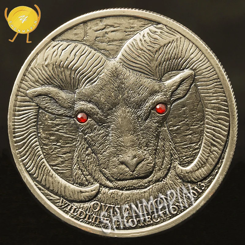 Wildlife Protection Ovis Ammon Commemorative Coin Mongolia 1 Oz 999 Silver 500 Torpor Coins Collectibles Named Marco Polo Sheep
Wildlife Protection Ovis Ammon Commemorative Coin Mongolia 1 Oz 999 Silver 500 Torpor Coins Collectibles Named Marco Polo Sheep