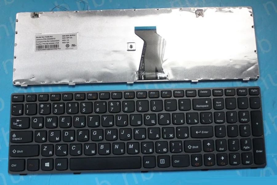 Русская клавиатура для Lenovo G580, Z580, V580, V580A, Z580A, G585, Z585, G580AH, G580AM, G585A, G585AR, черная рамка
Русская клавиатура для Lenovo G580, Z580, V580, V580A, Z580A, G585, Z585, G580AH, G580AM, G585A, G585AR, черная рамка