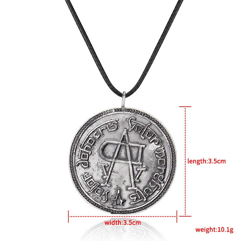 Game Of Thrones Stark Jaqen Hghar Valar Morghulis Faceless Man Coin Movie Pendant Necklace Jewelry Stainless Steel !