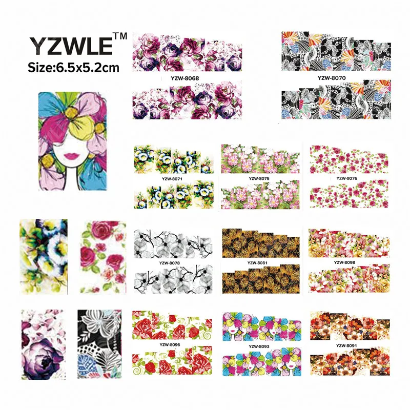 YWK 49 Sheets DIY Decals Nails Art Water Transfer Printing Stickers Accessories For Manicure Salon YZW(L-8050-8098)
YWK 49 Sheets DIY Decals Nails Art Water Transfer Printing Stickers Accessories For Manicure Salon YZW(L-8050-8098)