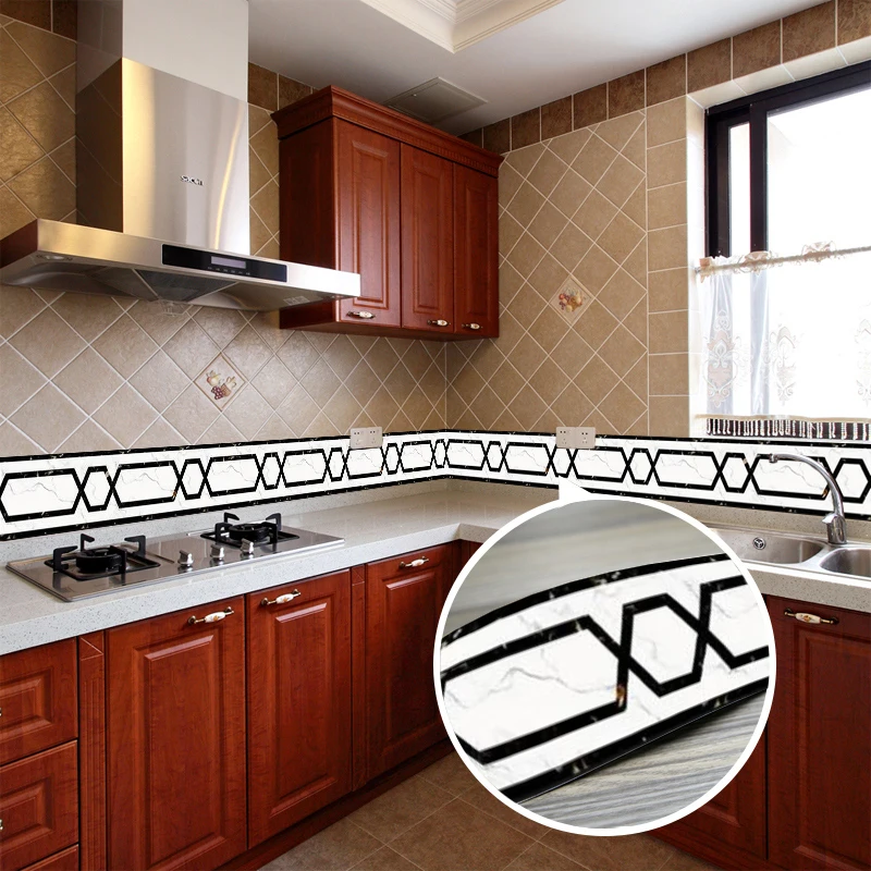 Wallpaper Borders PVC Waterproof Self-Adhesive Wall Stickers Home Decor Kitchen Bathroom Waistline Baseboard Vinyl Wall Paper 3D
Wallpaper Borders PVC Waterproof Self-Adhesive Wall Stickers Home Decor Kitchen Bathroom Waistline Baseboard Vinyl Wall Paper 3D