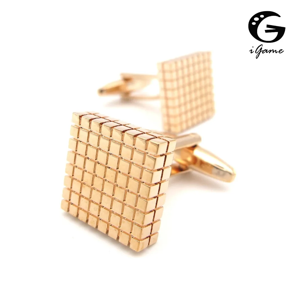 iGame Men's Fashion Cuff Links Rose Gold Plating Brass Material Classical Check Design Business Suit Accessaries Free Shipping
iGame Men's Fashion Cuff Links Rose Gold Plating Brass Material Classical Check Design Business Suit Accessaries Free Shipping