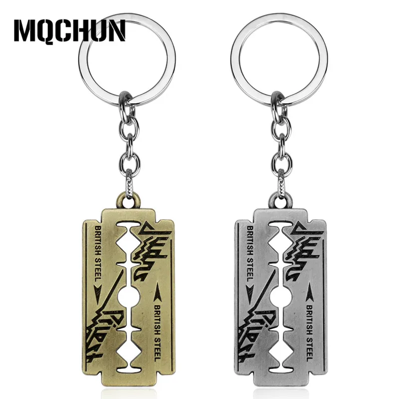New FashionMen's Jewelry Razor Blade Keychain Pendants Metal Alloy Trendy Link Chain Keyrings for Women Men Jewelry Gift -50
New FashionMen's Jewelry Razor Blade Keychain Pendants Metal Alloy Trendy Link Chain Keyrings for Women Men Jewelry Gift -50