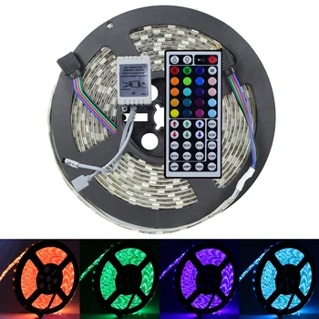 Kitop Waterproof 5050 RGB LED Strip DC 12V 5M Ribbon 300 Led Tape Flexible LED Light Decoration Lamps With remote controller
Kitop Waterproof 5050 RGB LED Strip DC 12V 5M Ribbon 300 Led Tape Flexible LED Light Decoration Lamps With remote controller