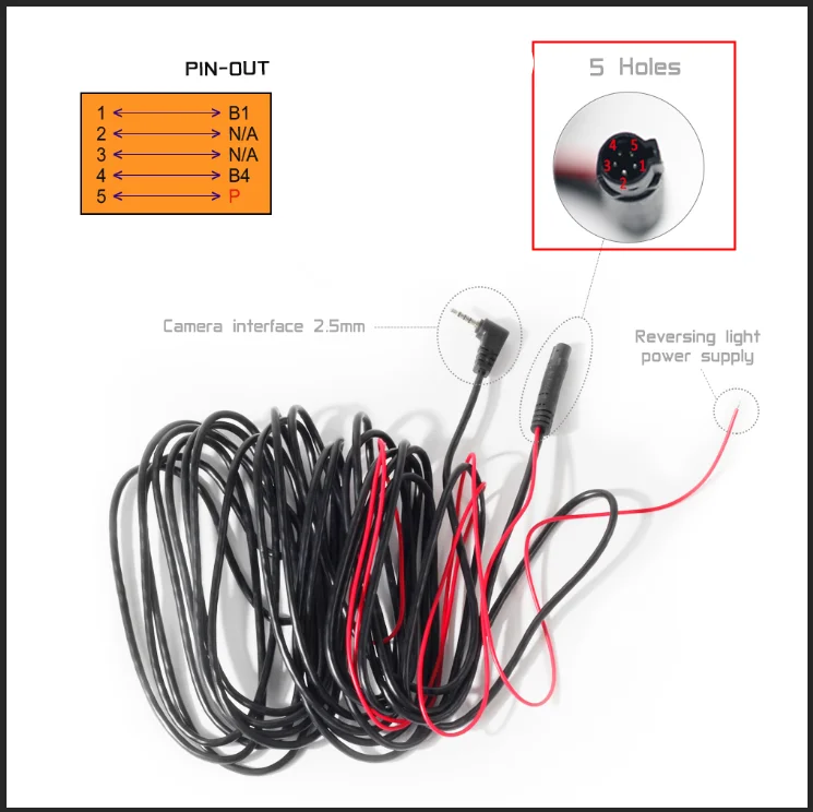 5 pin 5 hole 6/10 meter long line driving recorder rear lens extension cable for driving recorder GPS rear view camera
5 pin 5 hole 6/10 meter long line driving recorder rear lens extension cable for driving recorder GPS rear view camera