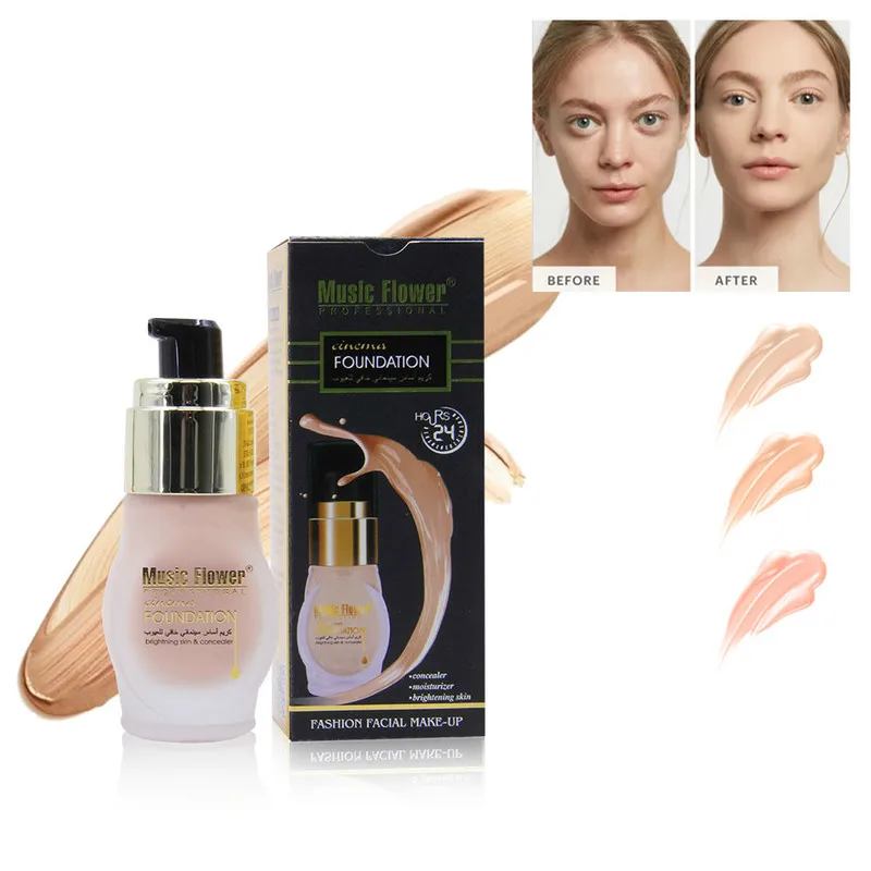 Base Face Liquid Foundation Cream Full Coverage Concealer Oil-control Long Lasting Easy To Wear Soft Face Makeup Cosmetic
Base Face Liquid Foundation Cream Full Coverage Concealer Oil-control Long Lasting Easy To Wear Soft Face Makeup Cosmetic