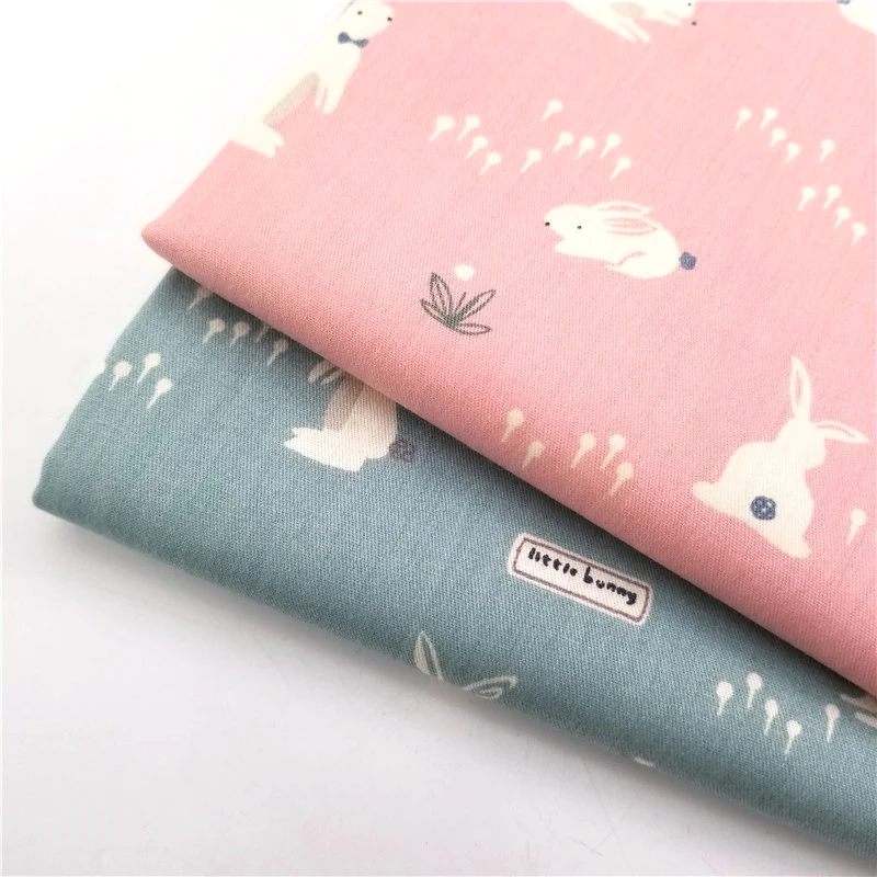 Lovely Rabbit Printing Cotton Twill Patchwork Fabric Pink/Blue 100% Pure Cotton Handmade Woven Home Textile Bedding Material
Lovely Rabbit Printing Cotton Twill Patchwork Fabric Pink/Blue 100% Pure Cotton Handmade Woven Home Textile Bedding Material