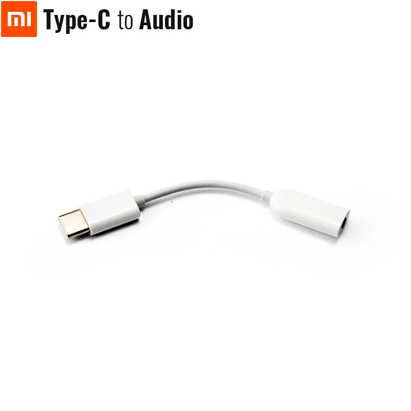Оригинальный кабель-переходник Xiaomi Type-C на аудио линейный провод переходник