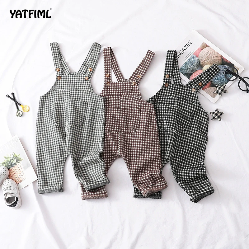 YATFIML Children's plaid overalls pants for boys girls baby girl boy big pp pants spring new toddler jumpsuit
YATFIML Children's plaid overalls pants for boys girls baby girl boy big pp pants spring new toddler jumpsuit