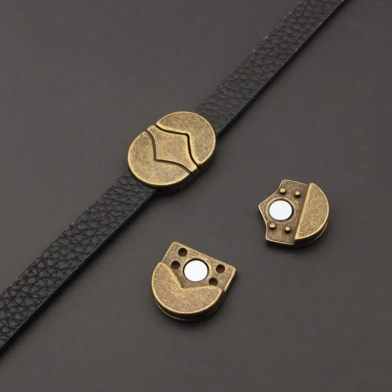 3Sets Antique Bronze/Silver Strong Magnetic Clasps For 10*2mm Leather Connector DIY Bracelet Jewellery
3Sets Antique Bronze/Silver Strong Magnetic Clasps For 10*2mm Leather Connector DIY Bracelet Jewellery