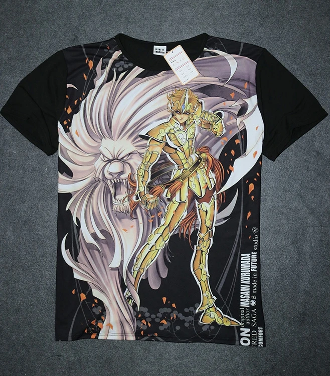 Summer New Saint Seiya T Shirt Short Sleeve Fashion Cartoon T-shirt Bronze Saints Casual Men Clothing Top
Summer New Saint Seiya T Shirt Short Sleeve Fashion Cartoon T-shirt Bronze Saints Casual Men Clothing Top