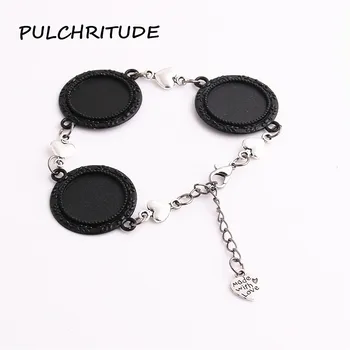 PULCHRITUDE Metal Alloy Gun Black 2pcs Diy Bracelet Love Heart Charm Fit Round 18mm 20mm Cabochon Diy Jewelry Making C1710
PULCHRITUDE Metal Alloy Gun Black 2pcs Diy Bracelet Love Heart Charm Fit Round 18mm 20mm Cabochon Diy Jewelry Making C1710