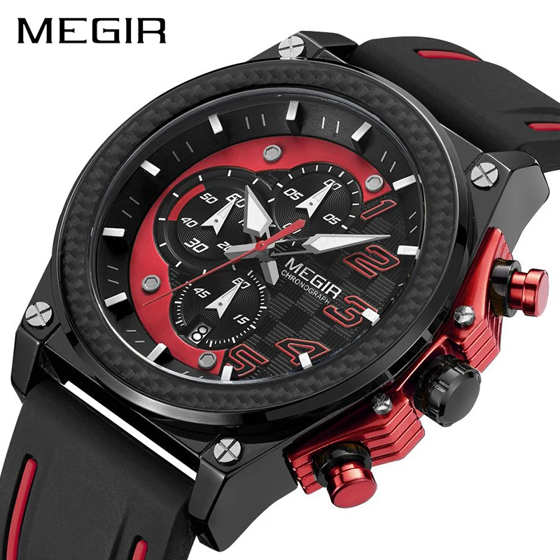 MEGIR Relogio Masculino Men Watch Top Luxury Brand Chronograph Calendar Sports Wristwatch Military Army Rubber Male Clock
MEGIR Relogio Masculino Men Watch Top Luxury Brand Chronograph Calendar Sports Wristwatch Military Army Rubber Male Clock