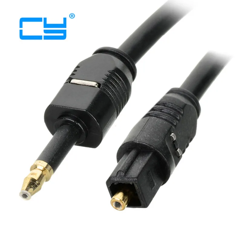 

1m 1.5m 1.8m 2m 3m 3ft 5ft 6ft 7ft 10ft Toshiba Digital Optical Audio Toslink To 3.5mm Mini Toslink Cable Gold Connector Adapter