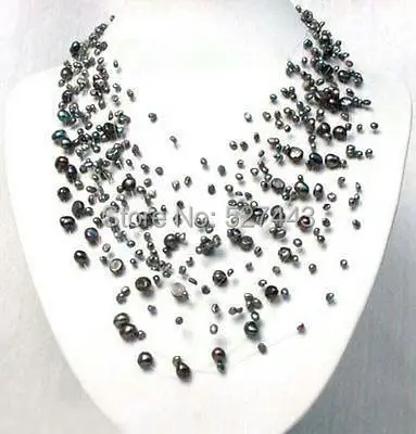 Wholesale free shipping >>Charming Starriness Black Cultured Pearl Necklace
Wholesale free shipping >>Charming Starriness Black Cultured Pearl Necklace