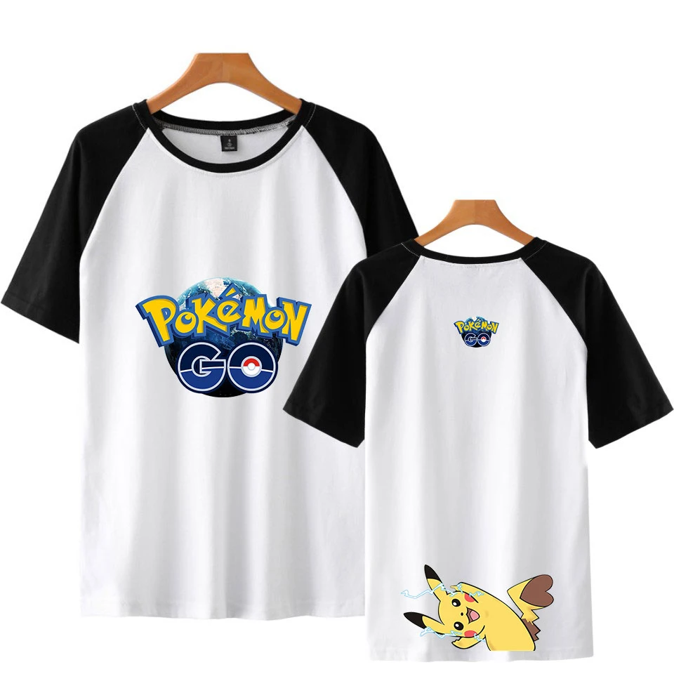 2019 New Style of Pokemon print Harajuku Short sleeve T-shirt Women/Men Clothes 2019 Hot Sale Splicing Short Sleeve T-shirts
2019 New Style of Pokemon print Harajuku Short sleeve T-shirt Women/Men Clothes 2019 Hot Sale Splicing Short Sleeve T-shirts