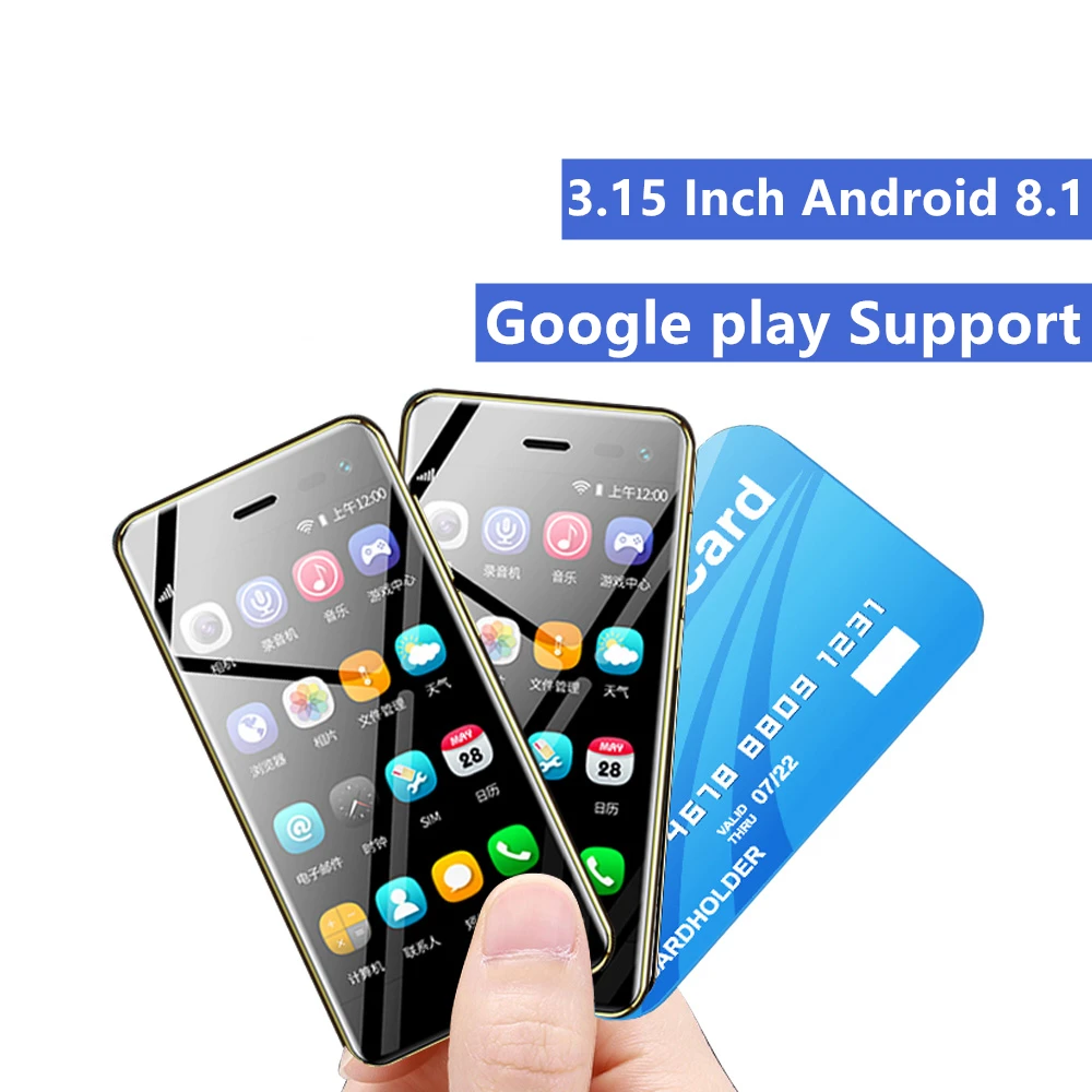 Fashion Mini 4G LTE celular Smartphone Ulcool U2 3.15Inch Tiny Screen MTK6739 1GB 8GB Android 8.1 leather Smallest mobile phone
Fashion Mini 4G LTE celular Smartphone Ulcool U2 3.15Inch Tiny Screen MTK6739 1GB 8GB Android 8.1 leather Smallest mobile phone