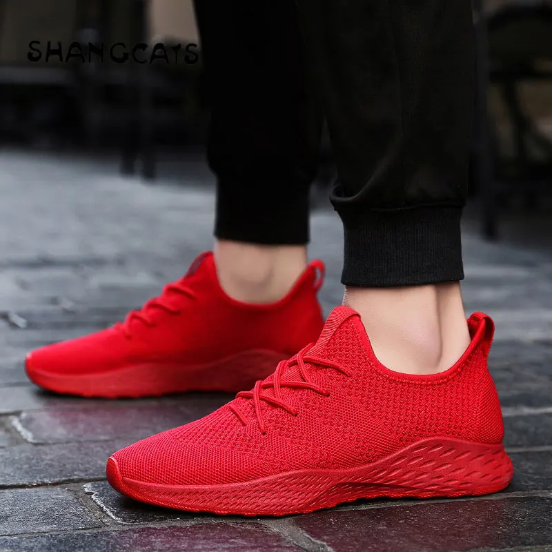 2018 Men Vulcanized Shoes Fashion Lace-Up Shoes Male Black sneakers Comfortable Breathable Sneakers red mens shoes zaptos hombre
2018 Men Vulcanized Shoes Fashion Lace-Up Shoes Male Black sneakers Comfortable Breathable Sneakers red mens shoes zaptos hombre