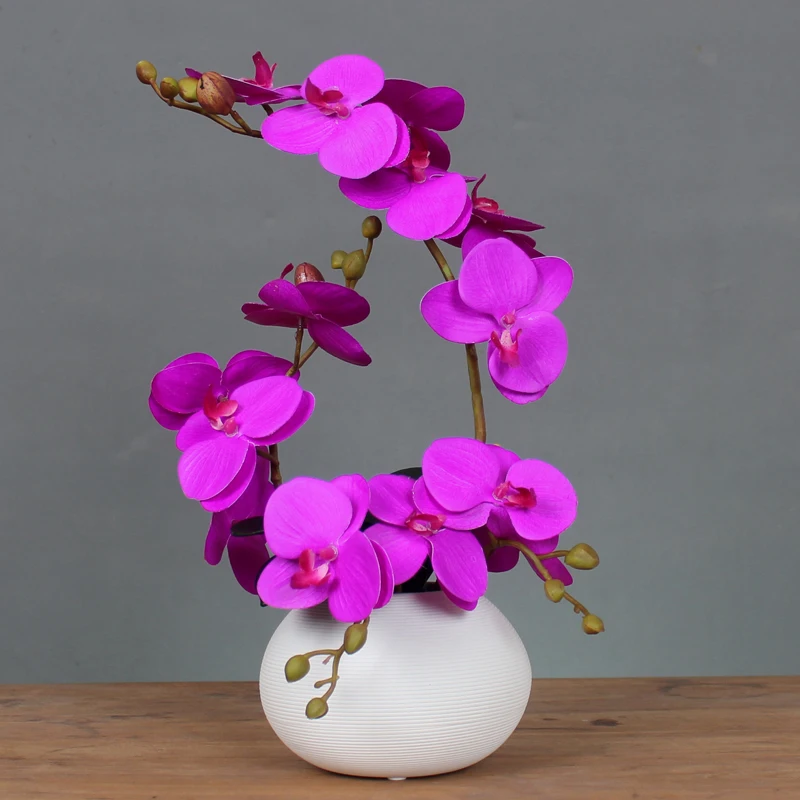 Modern Minimalist Ceramic Vase+ Fake Flower Phalaenopsis Set Figurines Crafts Decoration Home Livingroom Table Coffee Ornaments
Modern Minimalist Ceramic Vase+ Fake Flower Phalaenopsis Set Figurines Crafts Decoration Home Livingroom Table Coffee Ornaments