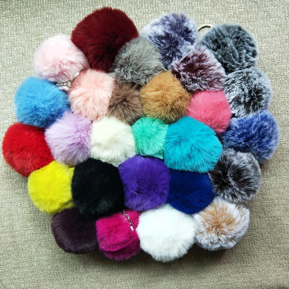 27 Colors 8cm Big Faux Fur Pompom Keychian Silver Keyring Cute Car Bag Charm Key Chain Fluffy High Quality Pom Pom Llaveros
27 Colors 8cm Big Faux Fur Pompom Keychian Silver Keyring Cute Car Bag Charm Key Chain Fluffy High Quality Pom Pom Llaveros
