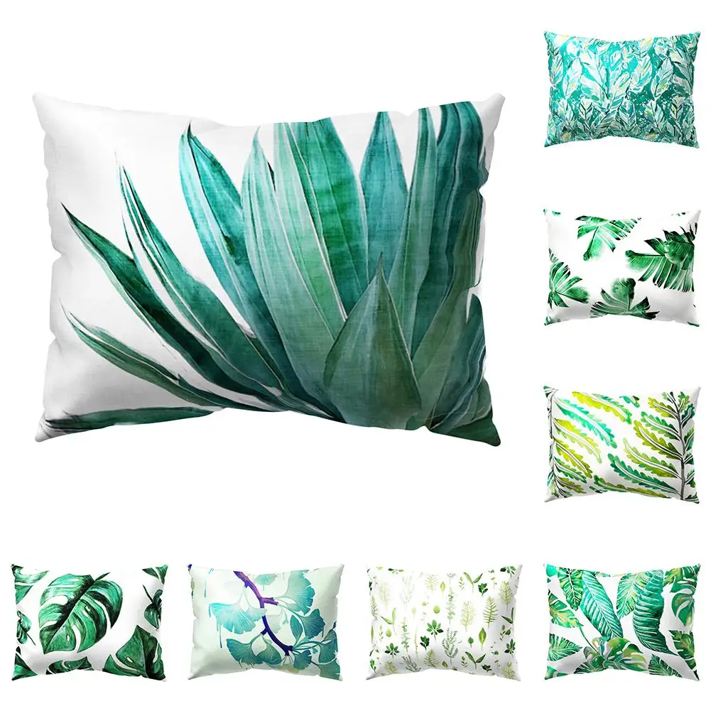 1pc Tropical Green Leaves cushion cover Rectangle pillow cover Case Sofa Home Decoration Pillows Covers decoracion hogar nordico
1pc Tropical Green Leaves cushion cover Rectangle pillow cover Case Sofa Home Decoration Pillows Covers decoracion hogar nordico