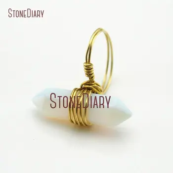 10Pcs Best Seller Opal Ring Wire Wrapped Gold Electroplated Faceted Double Terminated Point Ring 6-8 RM13023
10Pcs Best Seller Opal Ring Wire Wrapped Gold Electroplated Faceted Double Terminated Point Ring 6-8 RM13023