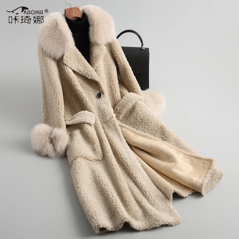 Real Fur Coat Winter Jacket Women Fox Fur Collar 100% Wool Fur Coat Female Lamb Fur Suede Lining Korean Jackets Chaqueta 18101MY
Real Fur Coat Winter Jacket Women Fox Fur Collar 100% Wool Fur Coat Female Lamb Fur Suede Lining Korean Jackets Chaqueta 18101MY