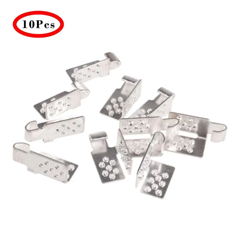 10pcs Silver Plated Clamp Crimp Terminal Connectors for Underfloor Heating Film Installation Quick Splice Wire Cable Clamp
10pcs Silver Plated Clamp Crimp Terminal Connectors for Underfloor Heating Film Installation Quick Splice Wire Cable Clamp