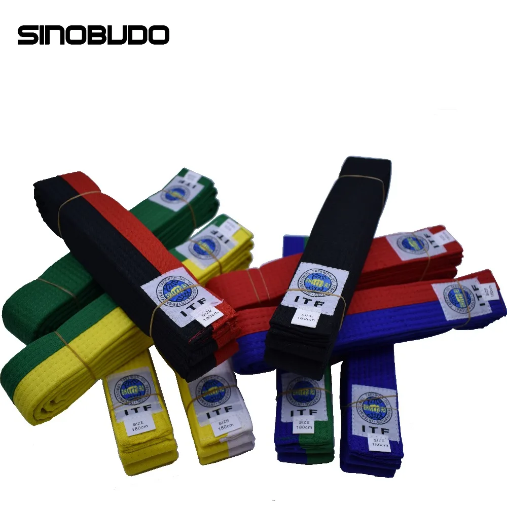 180cm ITF Taekwondo Color Belt black Belt Embroidered Belt Adult Children Cotton Core Ribbon Taekwondo Equipment
180cm ITF Taekwondo Color Belt black Belt Embroidered Belt Adult Children Cotton Core Ribbon Taekwondo Equipment