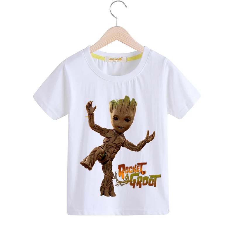 Boys Girls T Shirt Children T-shirts Kids Summer Short Sleeve Tees Top Clothing Baby I'm Groot Print Tshirts Costume 2019 TX147 (4)