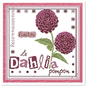 Dahlia patterns Counted Cross Stitch 11CT Or 14CT DMC Cross Stitch Chinese Cross Stitch Kit for Embroidery Home Decor Needlework
Dahlia patterns Counted Cross Stitch 11CT Or 14CT DMC Cross Stitch Chinese Cross Stitch Kit for Embroidery Home Decor Needlework