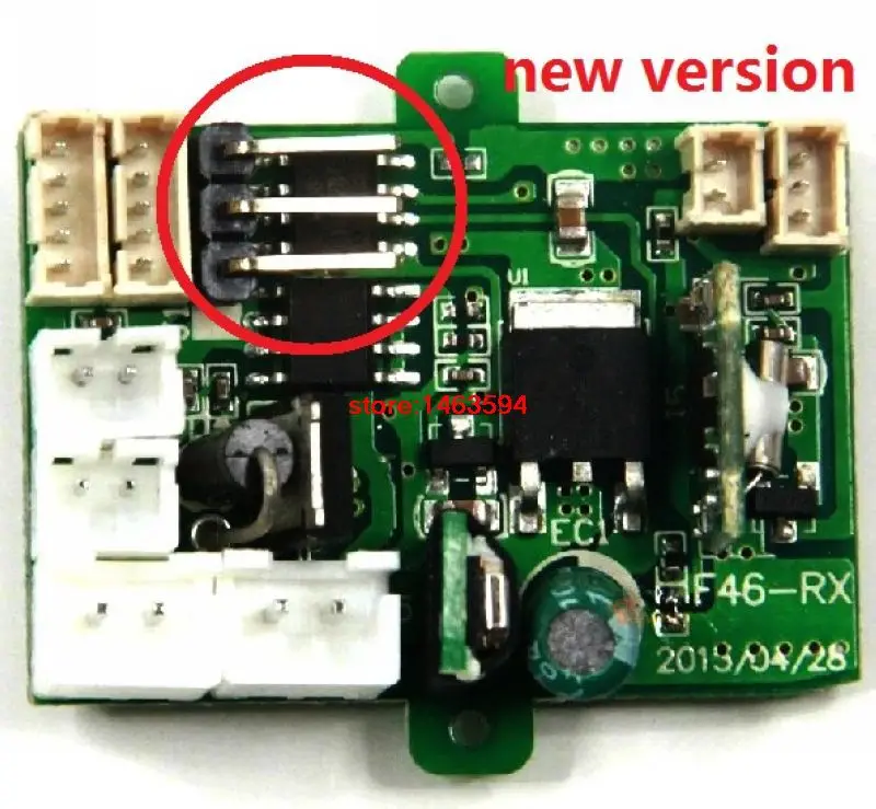 Wholesale MJX F46 Receiver (new version) RC Helicopter Spare Parts F46 PCB Board Controller Equipment Free shipping
Wholesale MJX F46 Receiver (new version) RC Helicopter Spare Parts F46 PCB Board Controller Equipment Free shipping
